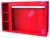 Gablota narzędziowa zamykana roletą aluminiową z dostawką P-4-02-04