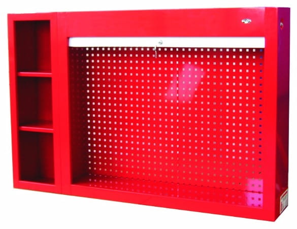 Gablota narzędziowa zamykana roletą aluminiową z dostawką P-4-02-04