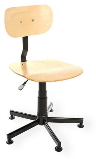 Krzesło spawalnicze RKW-15 Black - solidny polski fotel regulowany profesjonalny