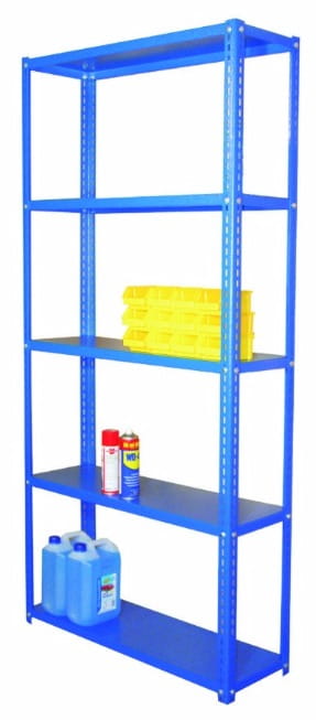 Regał magazynowy 2500x950x400 - 5 półkowy lekki R-1-05-04