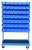 Stojak narzędziowy z 7 listwami na 49 pojemników P3 (jednostronny) P-5-03-02