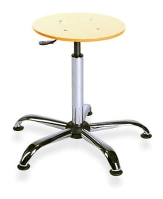 Taboret BlackTab 02 chrome chromowane — sklejka lakierowana na stopkach