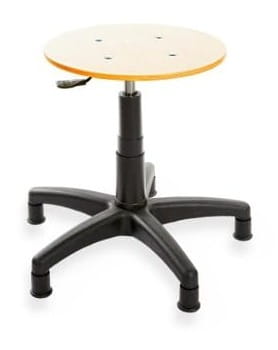 Taboret ErgoTab 02 — sklejka lakierowana na stopkach