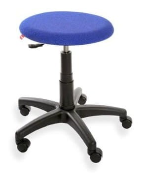 Taboret ErgoTab 01 WH — tkanina BEST na kółkach
