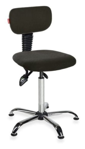 Krzesło Black 01 chrome asynchro — tkanina BEST na stopkach