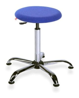 Taboret BlackTab 01 chrome chromowane — tkanina BEST na stopkach
