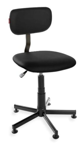 Krzesło Black Eco — ekoskóra na stopkach