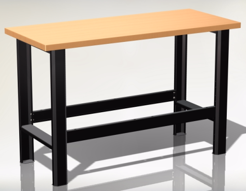 Stół warsztatowy N-3-01-03 NOVA 1400×600 mm — blat z blachą ocynkowaną