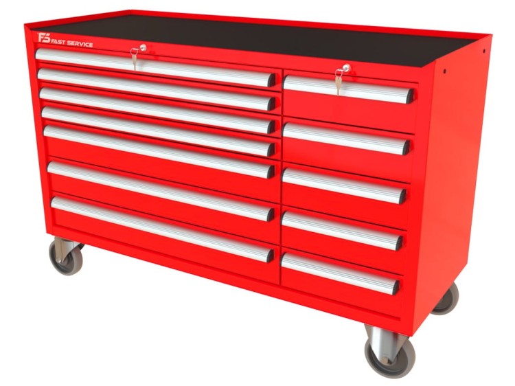 Wózek warsztatowy MEGA z 12 szufladami PM-213-15 - 12 szuflad