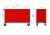 Wózek warsztatowy MEGA z 13 szufladami PM-213-17 - blat o grubości 40 mm