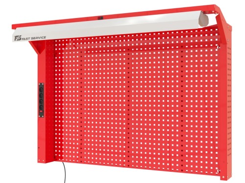 Profesjonalna Tablica Warsztatowa z LED i Zasilaniem N140-01-01 - blacha stalowa 1,5 mm