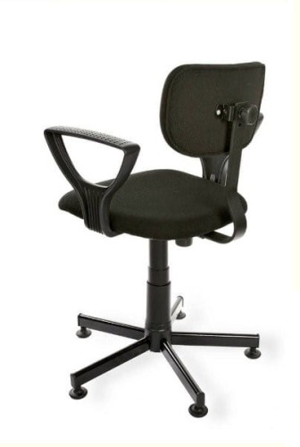 Krzesło laboratoryjne RKW-11 ergonomiczne obrotowe z regulacją - solidne - widok z przodu